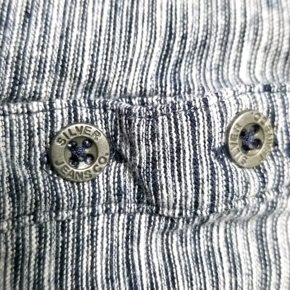 Silver Jeans Women's Top Size L Long Sleeve 3 Button Pull Over Jersey - Picture 5 of 8